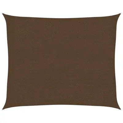 vidaXL Senčno jadro 160 g/m² rjavo 2,5x3 m HDPE