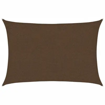 vidaXL Senčno jadro 160 g/m² rjavo 2x3 m HDPE