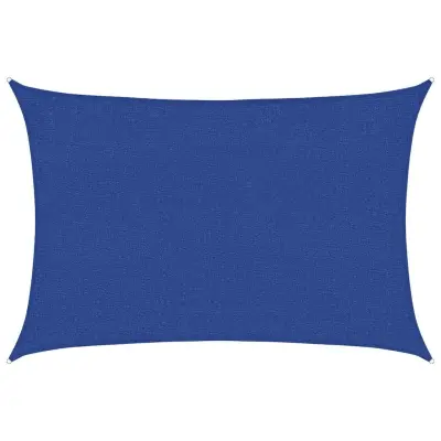 vidaXL Senčno jadro 160 g/m² modro 2x2,5 m HDPE