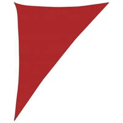 vidaXL Senčno jadro 160 g/m² rdeče 4x5x6,8 m HDPE