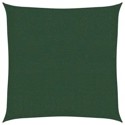 vidaXL Senčno jadro 160 g/m² temno zeleno 2,5x2,5 m HDPE