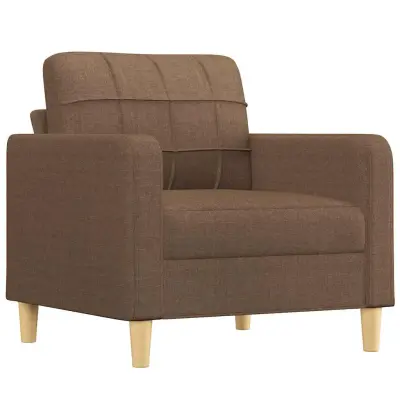 vidaXL Fotelj rjav 60 cm blago