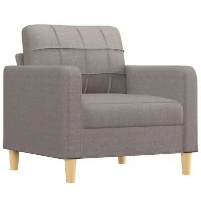 vidaXL Fotelj taupe 60 cm blago