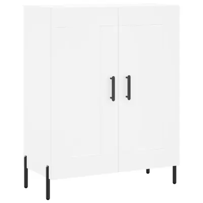 vidaXL Komoda bela 69,5x34x90 cm inženirski les