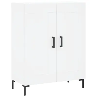 vidaXL Komoda bela 69,5x34x90 cm inženirski les