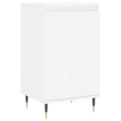 vidaXL Komoda bela 40x35x70 cm inženirski les