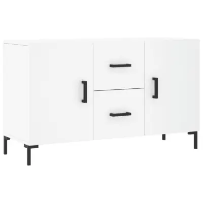 vidaXL Komoda bela 100x36x60 cm inženirski les