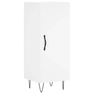vidaXL Komoda bela 34,5x34x90 cm inženirski les