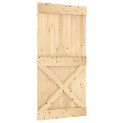 vidaXL Vrata NARVIK 100x210 cm trdna borovina