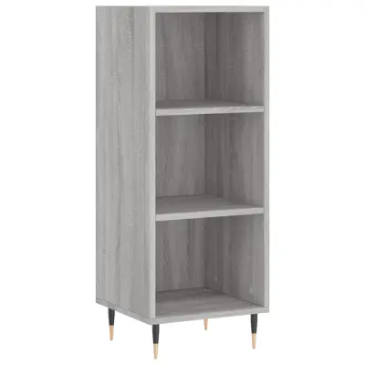 vidaXL Komoda siva sonoma 34,5x32,5x90 cm inženirski les
