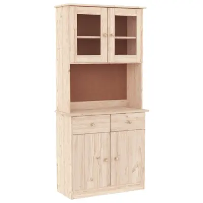 vidaXL Komoda ALTA 77x35x165 cm trdna borovina