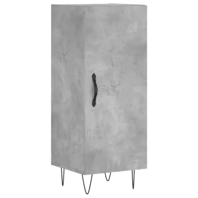 vidaXL Komoda betonsko siva 34,5x34x90 cm inženirski les