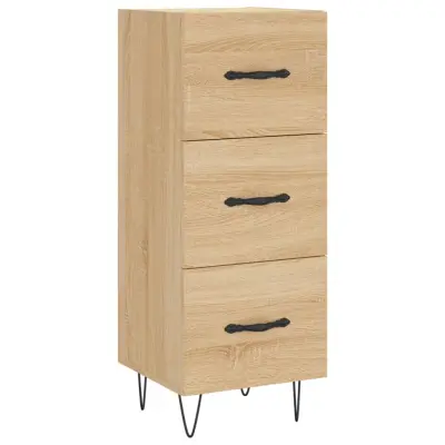 vidaXL Komoda sonoma hrast 34,5x34x90 cm inženirski les