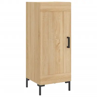 vidaXL Komoda sonoma hrast 34,5x34x90 cm inženirski les