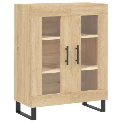 vidaXL Komoda sonoma hrast 69,5x34x90 cm inženirski les