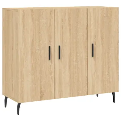 vidaXL Komoda sonoma hrast 90x34x80 cm konstruiran les
