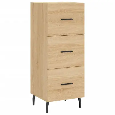 vidaXL Komoda sonoma hrast 34,5x34x90 cm inženirski les