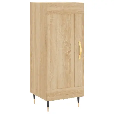 vidaXL Komoda sonoma hrast 34,5x34x90 cm inženirski les