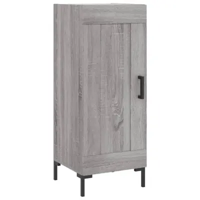 vidaXL Komoda siva sonoma 34,5x34x90 cm inženirski les