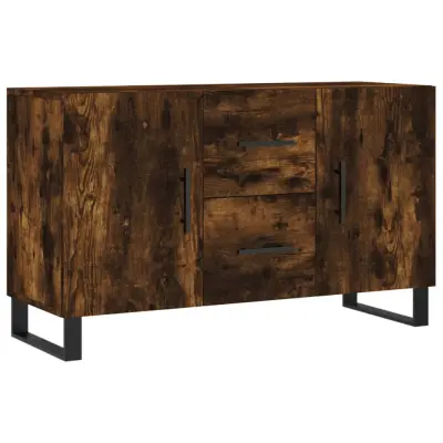 vidaXL Komoda dimljeni hrast 100x36x60 cm inženirski les