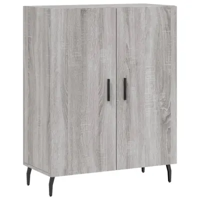 vidaXL Komoda siva sonoma 69,5x34x90 cm inženirski les