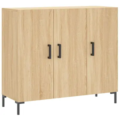 vidaXL Komoda sonoma hrast 90x34x80 cm konstruiran les