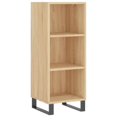 vidaXL Komoda sonoma hrast 34,5x32,5x90 cm inženirski les