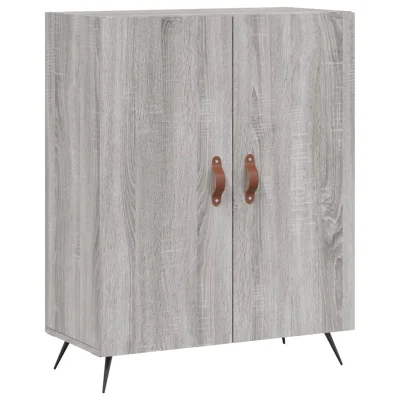 vidaXL Komoda siva sonoma 69,5x34x90 cm inženirski les