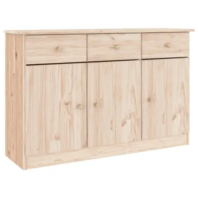 vidaXL Komoda ALTA 112x35x73 cm trdna borovina