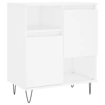 vidaXL Komoda bela 60x35x70 cm inženirski les