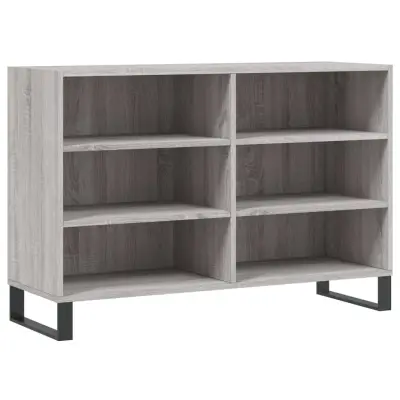 vidaXL Komoda siva sonoma 103,5x35x70 cm inženirski les