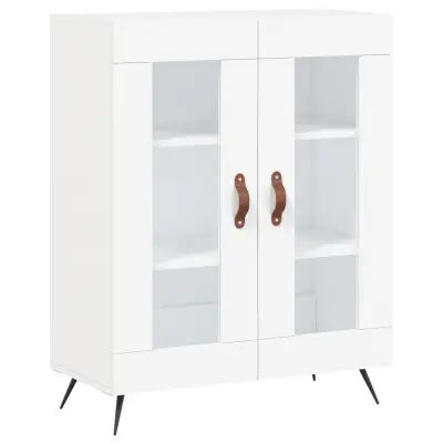 vidaXL Komoda bela 69,5x34x90 cm inženirski les