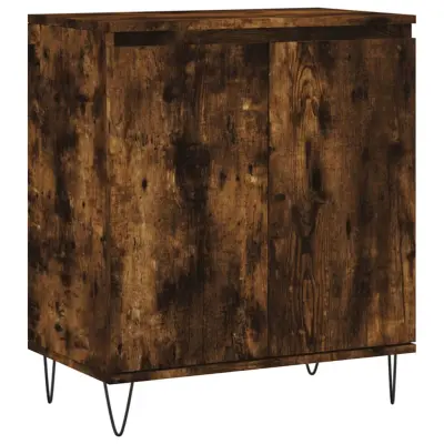 vidaXL Komoda dimljeni hrast 60x35x70 cm inženirski les