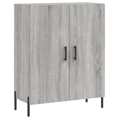 vidaXL Komoda siva sonoma 69,5x34x90 cm inženirski les