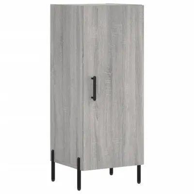 vidaXL Komoda siva sonoma 34,5x34x90 cm inženirski les