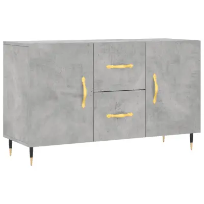 vidaXL Komoda betonsko siva 100x36x60 cm inženirski les