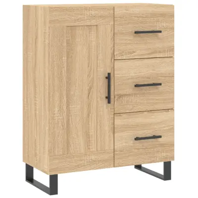 vidaXL Komoda sonoma hrast 69,5x34x90 cm inženirski les