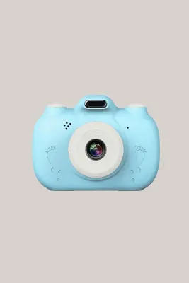 Otroški digitalni fotoaparat na dotik z igro s spominsko kartico 8 GB (moder)