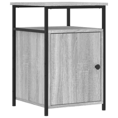 vidaXL Nočna omarica siva sonoma 40x42x60 cm inženirski les