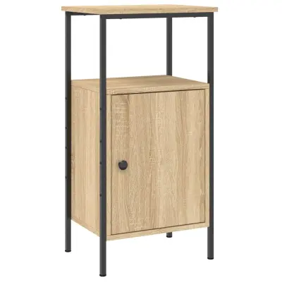 vidaXL Nočna omarica sonoma hrast 41x31x80 cm inženirski les
