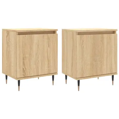 vidaXL Nočna omarica 2 kosa sonoma hrast 40x30x50 cm inženirski les