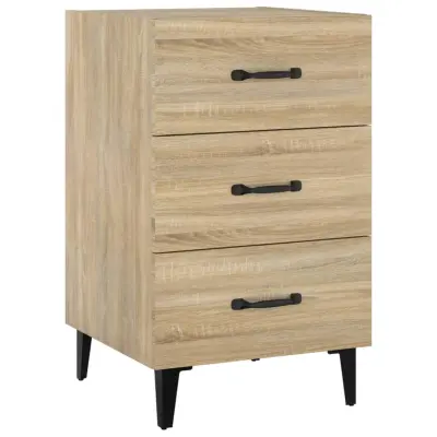 vidaXL Nočna omarica sonoma hrast 40x40x66 cm inženirski les