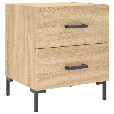 vidaXL Nočna omarica sonoma hrast 40x35x47,5 cm inženirski les