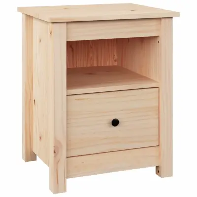 vidaXL Nočna omarica 40x35x49 cm trdna borovina