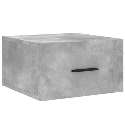 vidaXL Stenska nočna omarica betonsko siva 35x35x20 cm