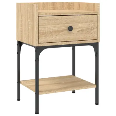 vidaXL Nočna mizica sonoma hrast 40,5x31x60 cm inženirski les