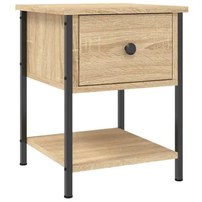 vidaXL Nočna mizica sonoma hrast 34x35,5x45 cm inženirski les