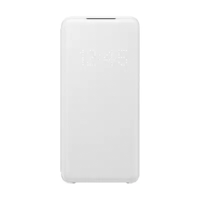 Samsung, Ohišje za Galaxy S20 Folio LED View Cover z držalom za kartice, Bela