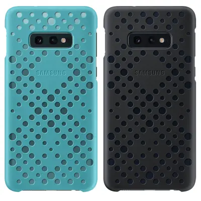 Zašcitni paket: 2x perforirana etuija z vzorcem Samsung - crna in vodno zelena str. Samsung Galaxy S10e