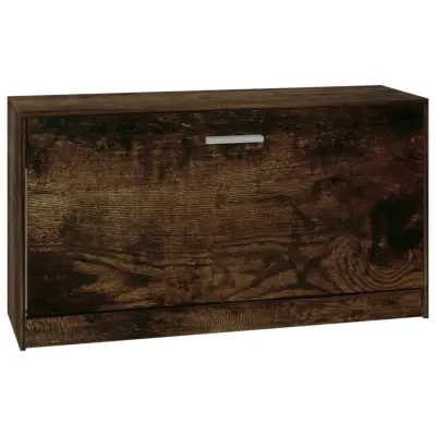 vidaXL Klop za čevlje dimljen hrast 80x24x45 cm inženirski les